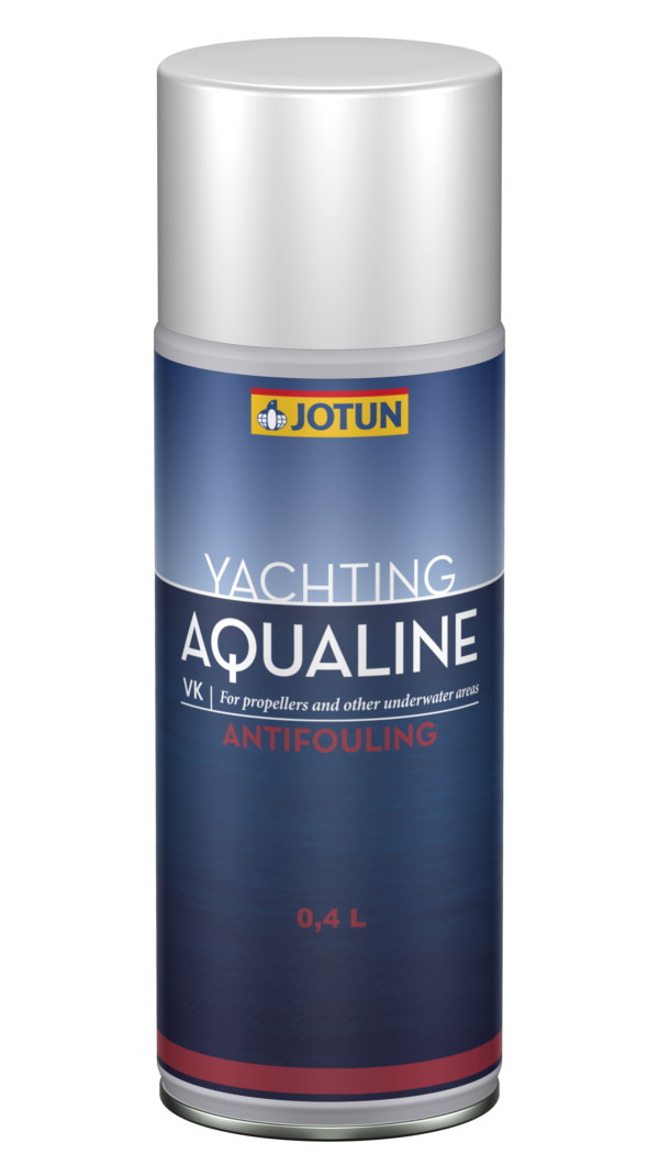En sprayburk Drevfärg Grå från Aqualine jotun