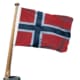 Båtflagga Norge 50X36cm