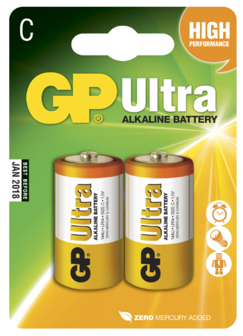 Nautec - Batteri C GP 2/fpk.Batteriet är Alkaliskt säljes i 2 pack.