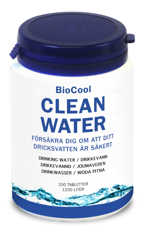 Nautec - BioCool Clean Water 250 tab, klorfritt alternativ försäkrar dig om att ditt dricksvatten är fritt från skadliga mikroorganismer.