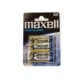 1st paket med 4st AA betterier från Maxell