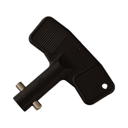 En nyckel till huvudströmbrytare, svart