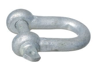 Schackel med vingskruv galv. 16mm