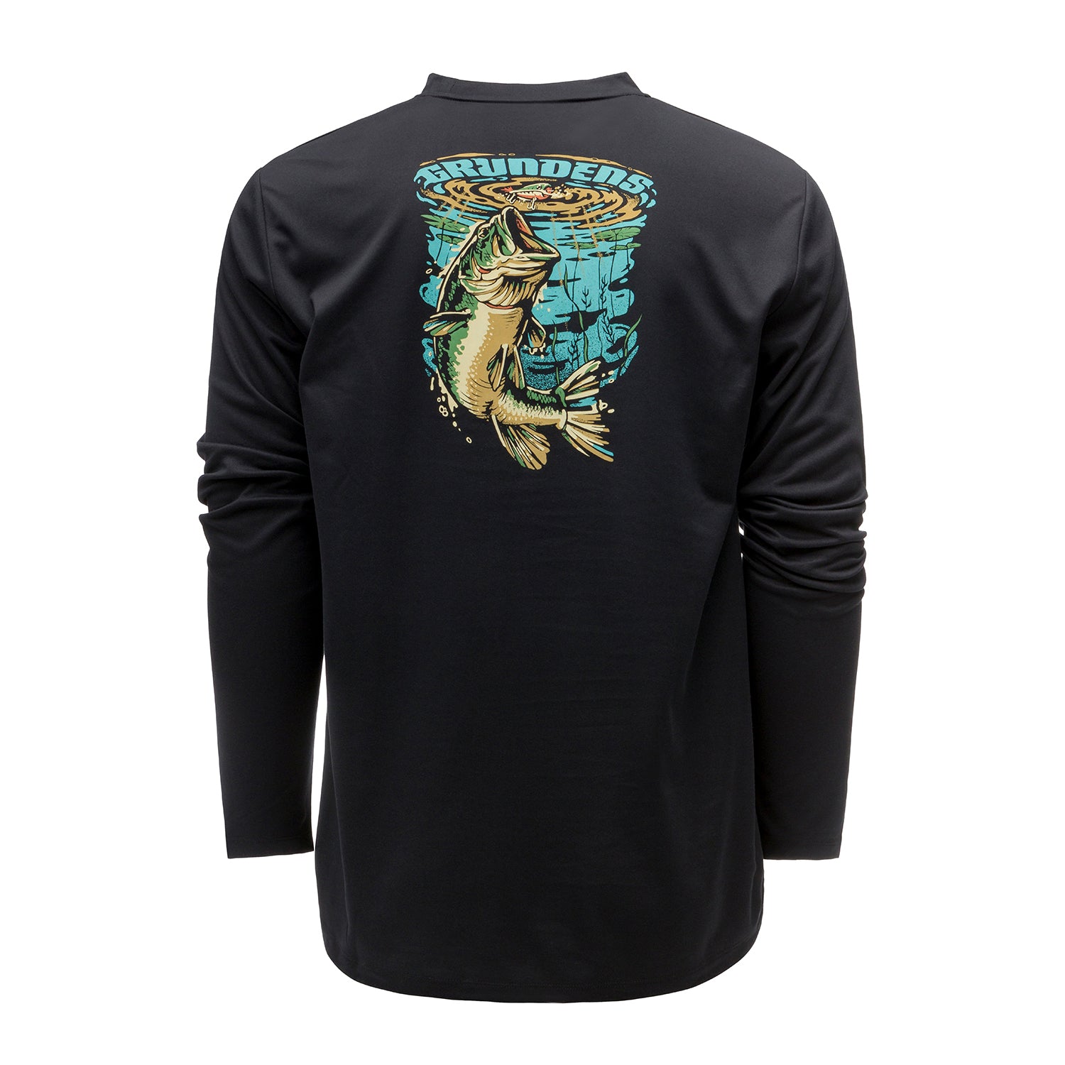 Grundéns - Bass Popper Långärmad Tech Tee Black