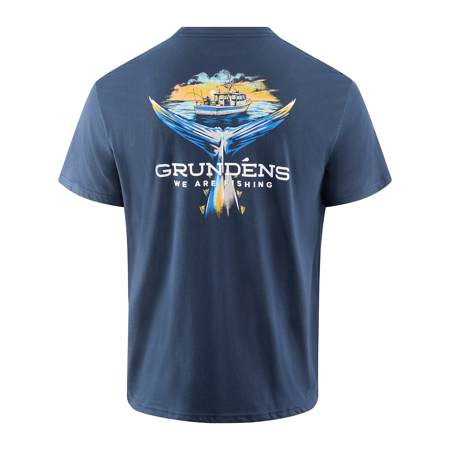 Grundéns - Tuna Tailscape T-shirt Dark Navy